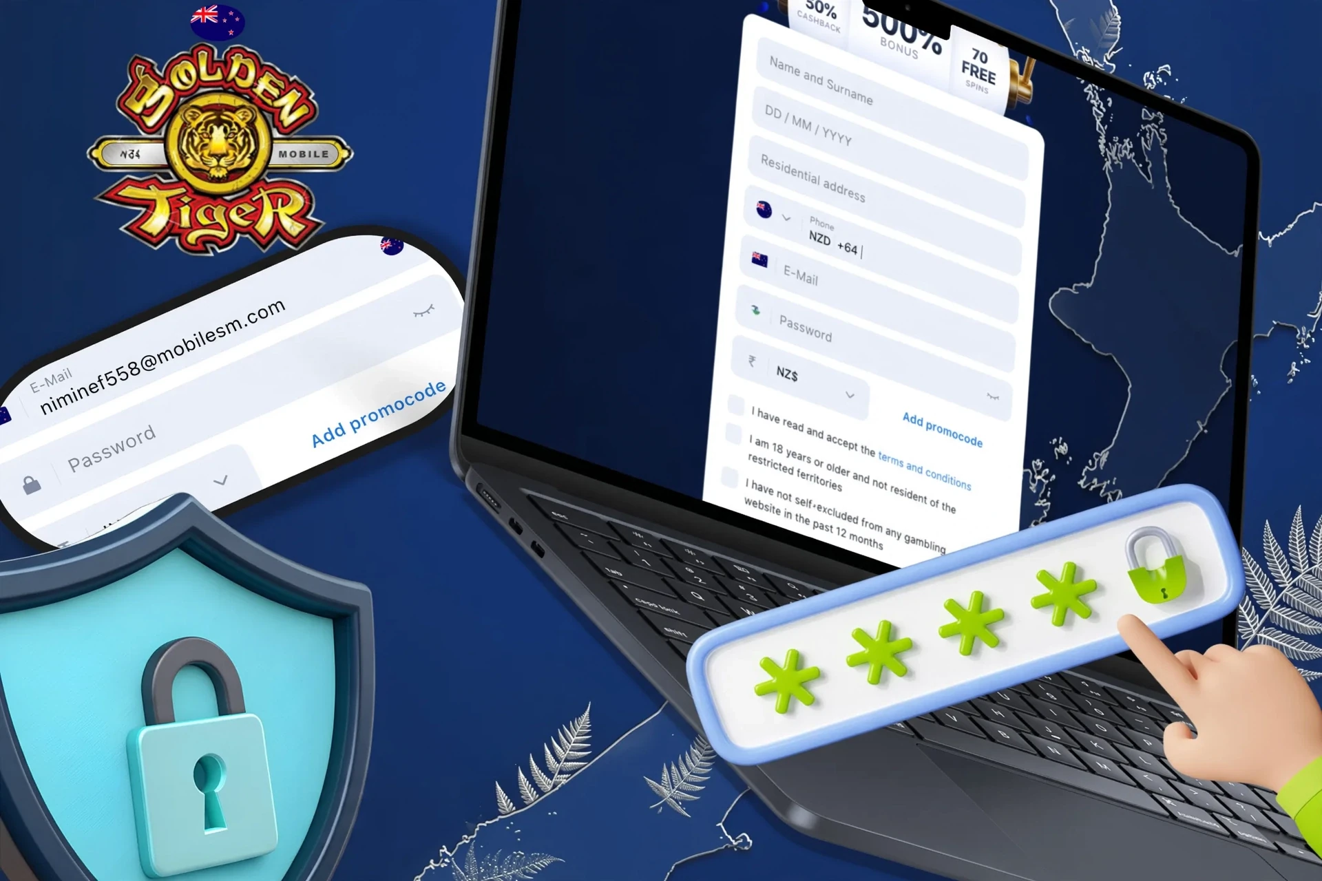 Instructions on how to create a strong and secure password to protect your account
